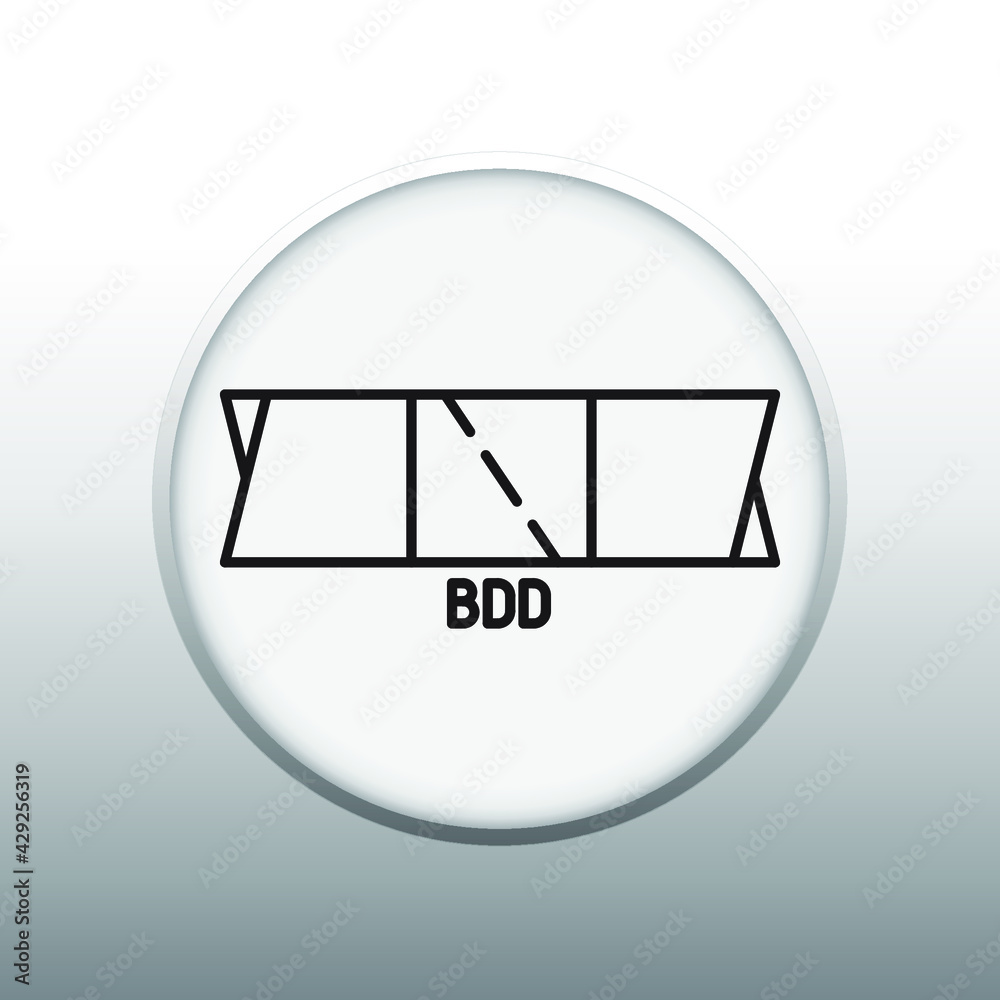 Symbol of Back Draft Damper Vector illustration symbol of Mechanical