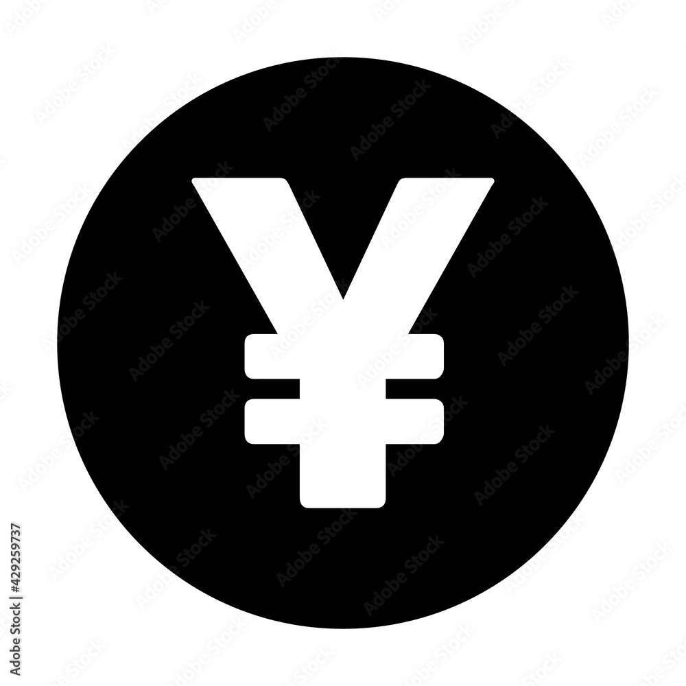 Yuan and Yen symbol icon vector currency sign for business and finance in a flat color glyph pictogram illustration Yuan and Yen symbol icon vector currency sign for business and finance in a flat color glyph pictogram illustration
