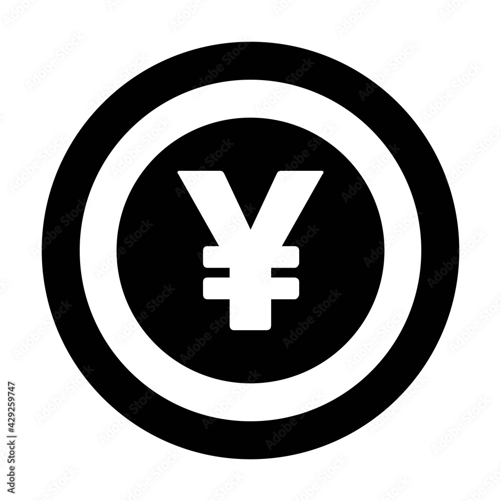 Yuan and Yen icon vector currency symbol sign for for business and finance in a flat color glyph pictogram illustration Yuan and Yen icon vector currency symbol sign for for business and finance in a flat color glyph pictogram illustration