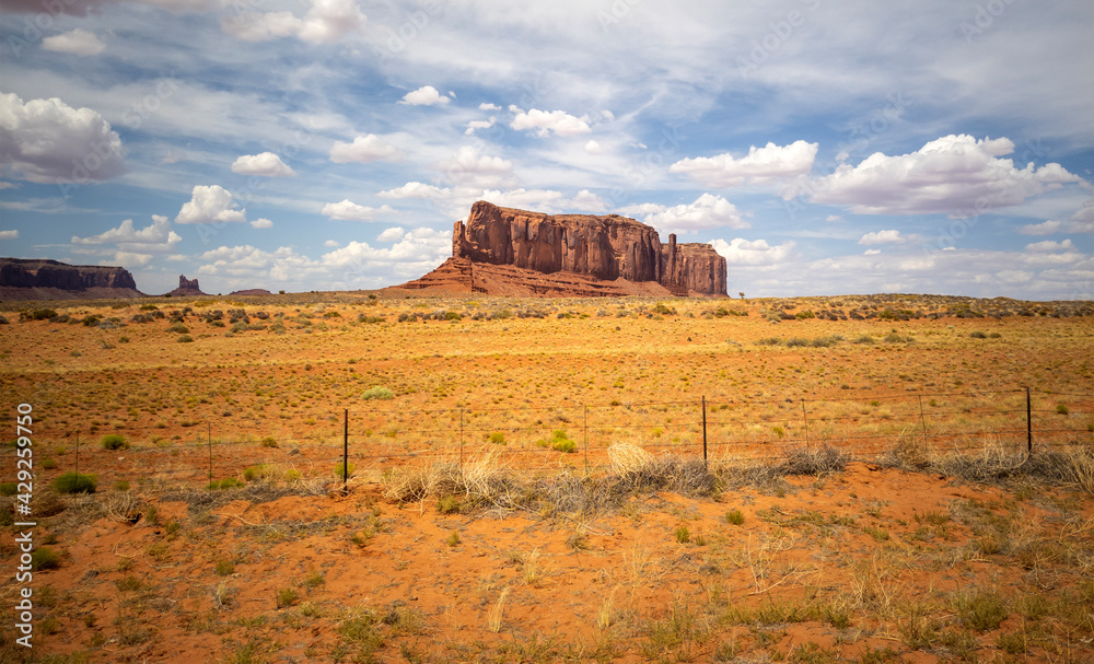 Breathtaking views of Oljato Monument Valley Arizona on a partly cloudy day Breathtaking views of Oljato Monument Valley Arizona on a partly cloudy day
