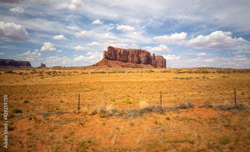 Breathtaking views of Oljato Monument Valley Arizona on a partly cloudy day © Marc Sanchez
