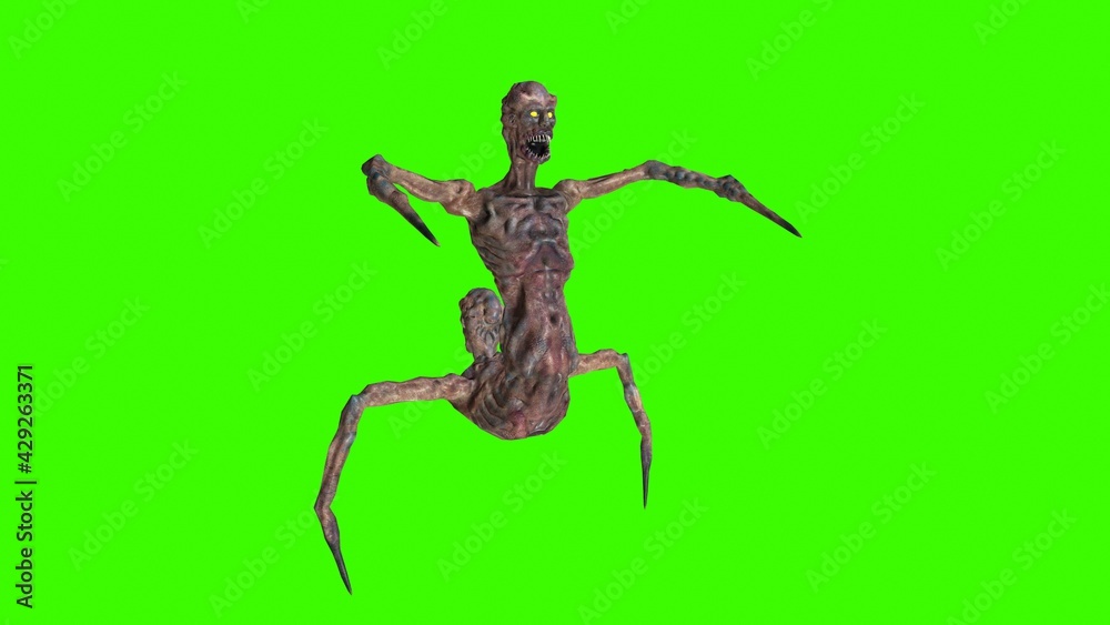 Naklejka premium Siamese twins 3d render