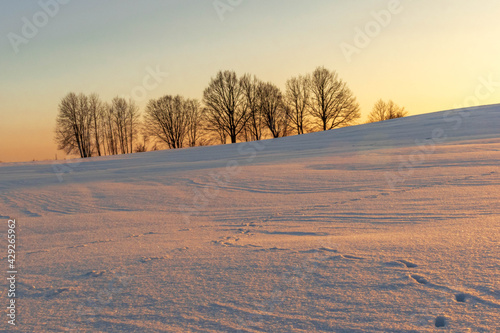 landscape with snow