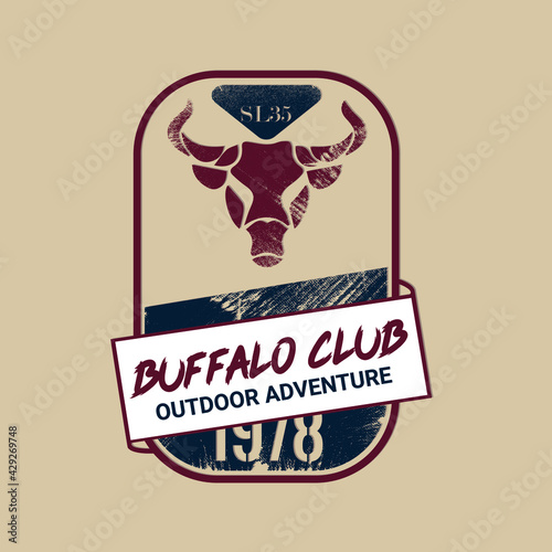 Buffalo Club logo and T-shirt concept