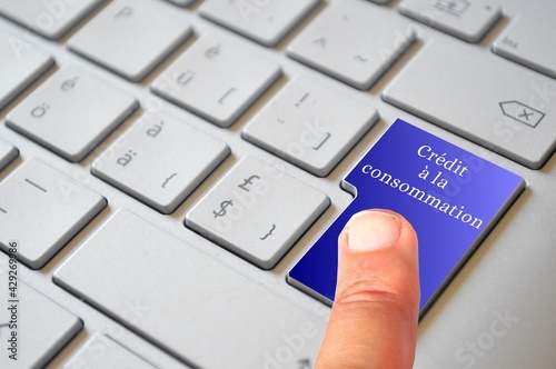crédit à la consommation touche clavier