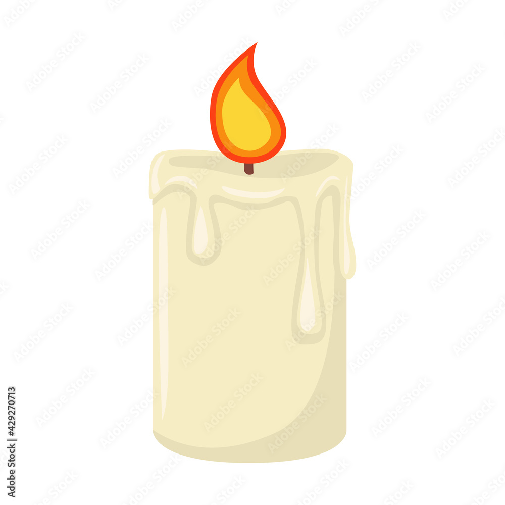 Candel Sign Emoji Icon Illustration. Flame Vector Symbol Emoticon Design  Symbol Vector. vector de Stock | Adobe Stock