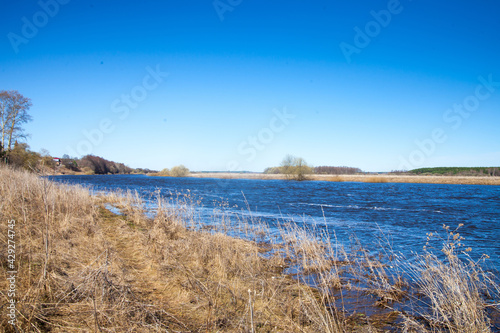Spring. Nerl River  Vladimir region  Russia