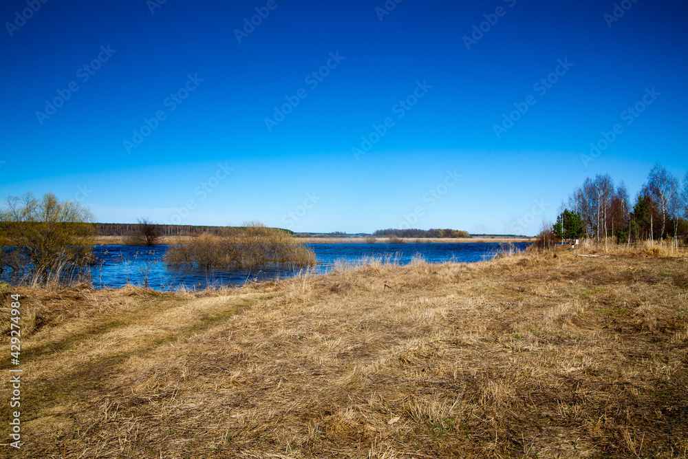 Spring. Nerl River, Vladimir region, Russia