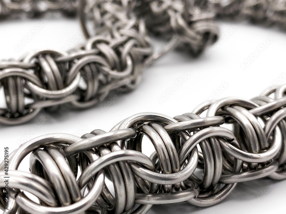 Naklejka premium close up of a chain