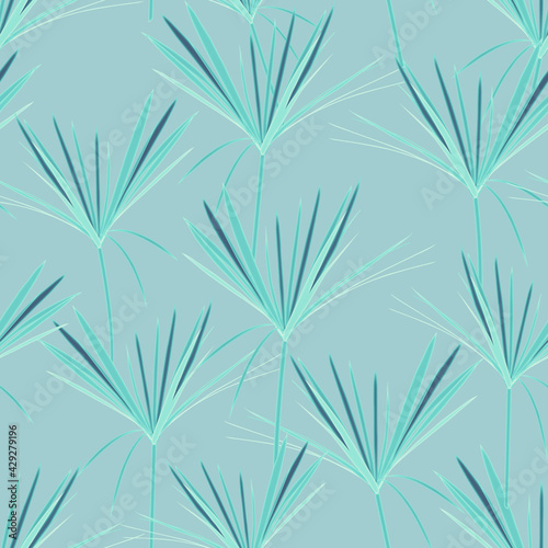 Seamless pattern with Tropical flowers and leaves design. Stylish trendy fashion floral pattern