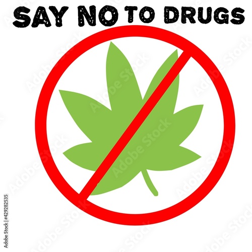 Illustration say no to drugs