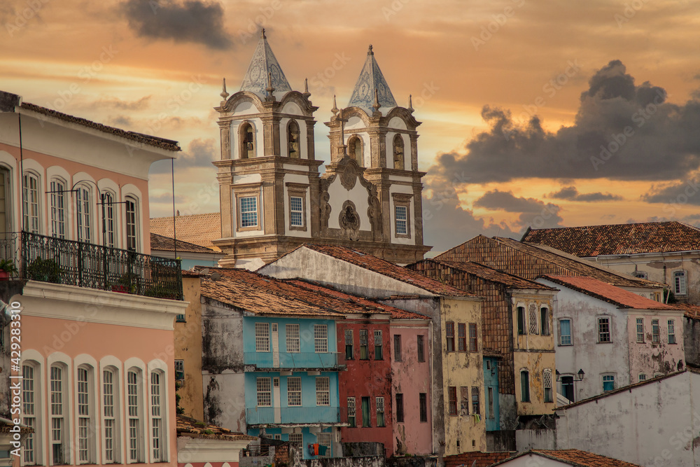 Pelourinho, Historic Center of the city of Salvador Bahia Brazil.