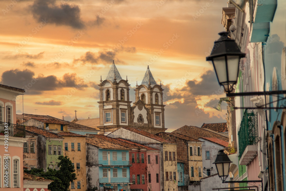 Pelourinho, Historic Center of the city of Salvador Bahia Brazil.