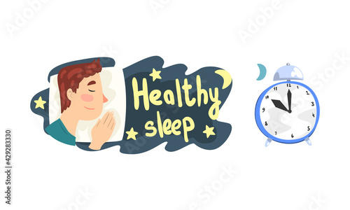 Tip or Trick for Healthy Sleep Vector Set