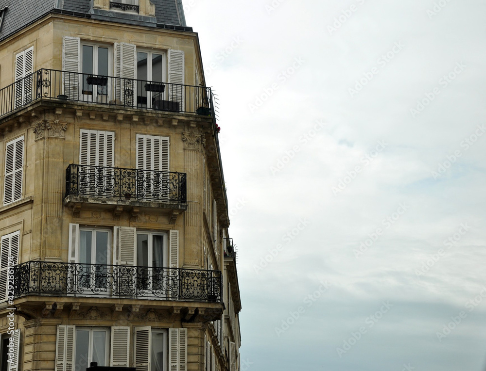 facade of a building in Paris, France