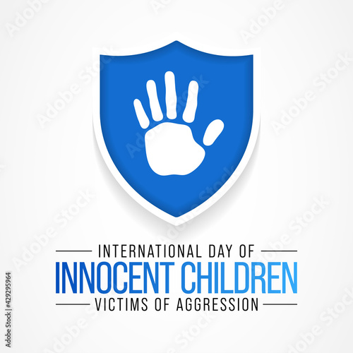 Vector illustration on the theme of International day of Innocent Children victims of aggression observed every year on June 4th across the globe. © Waseem Ali Khan