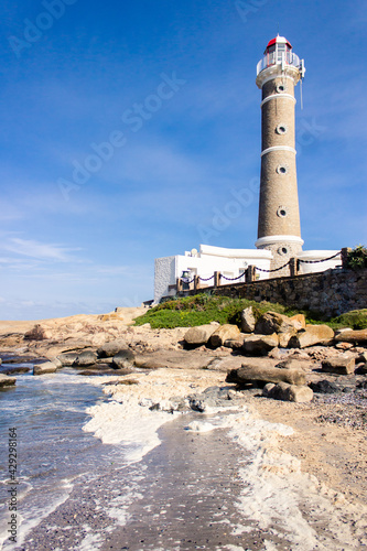 lighthouse on the coast, Jose Ignacio, Uruguay