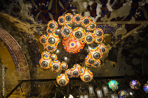 Colorful Turkish Laterns in Istanbul, Turkey