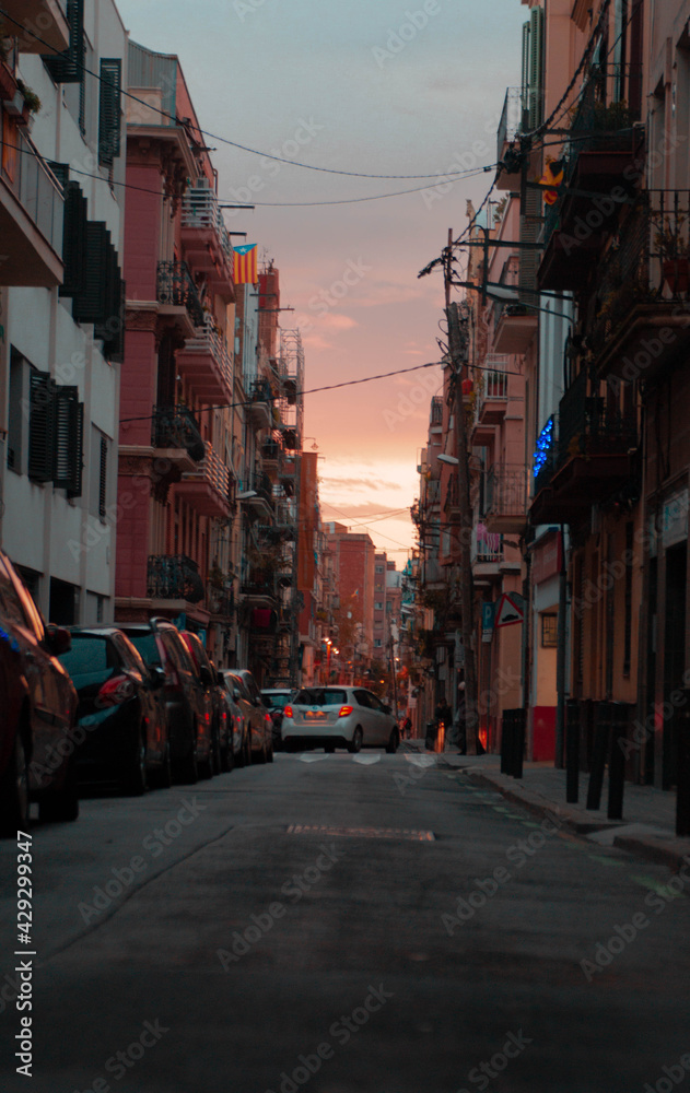 Sants sunset, Barcelona