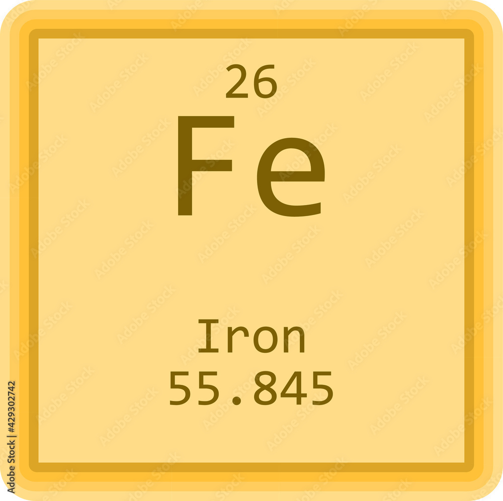 Fe Iron Transition Metal Chemical
