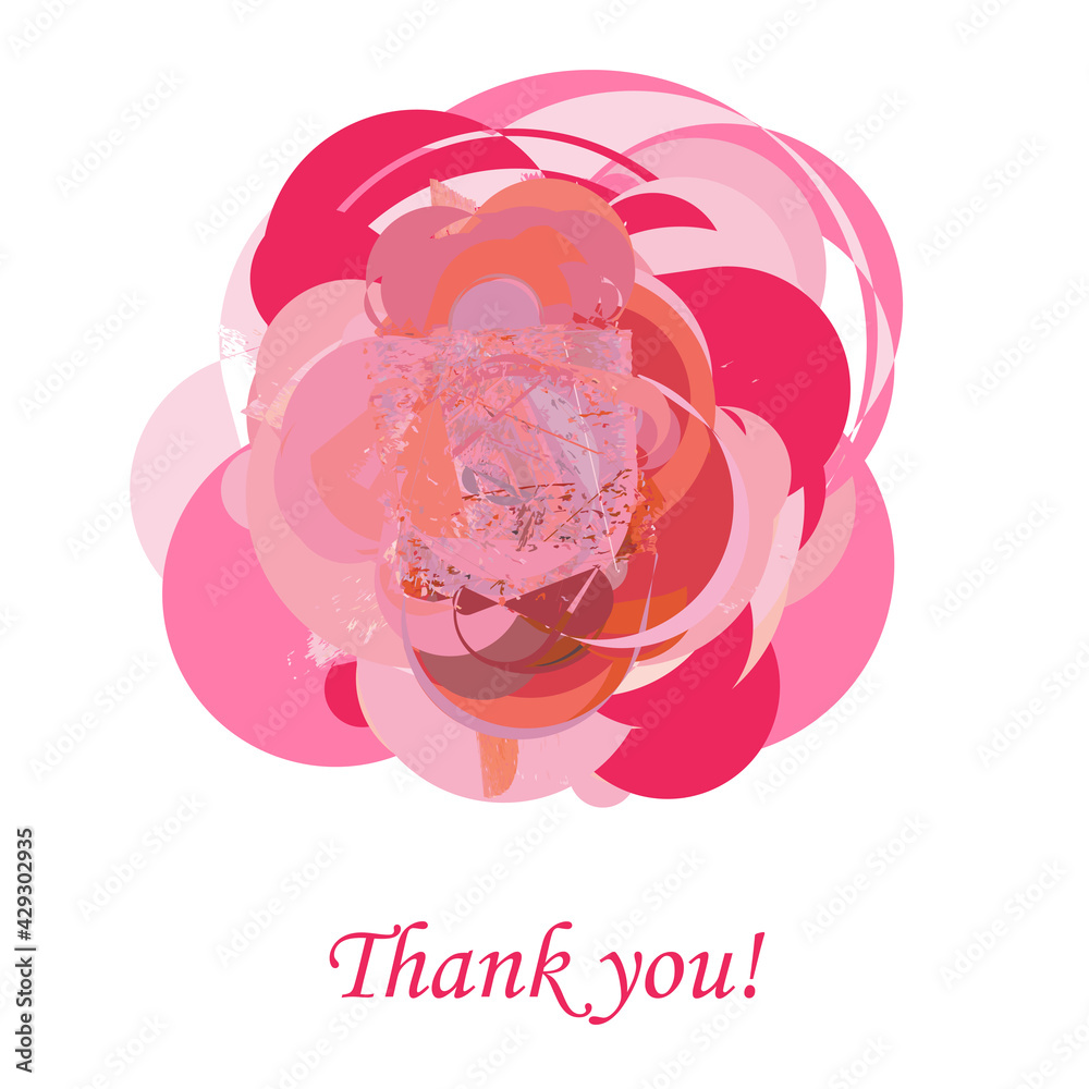 Obraz premium Red abstract rose on isolated background