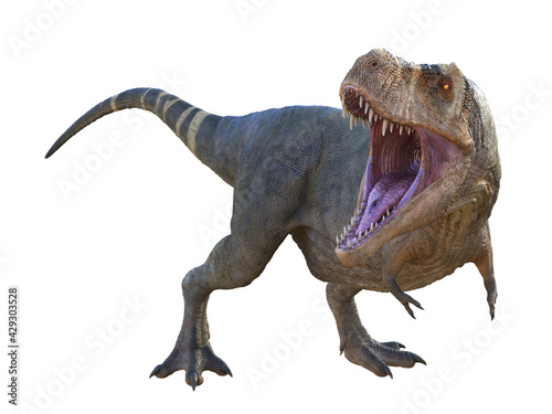 Tyrannosaurus Dinosaur Roaring - Tyrannosaurus rex was a carnivorous theropod dinosaur that lived in North America during the Cretaceous Period.