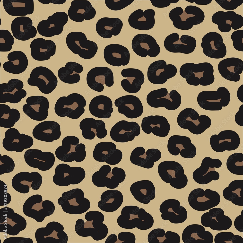 Fototapeta premium leopard print. seamless pattern, abstraction. for print or banner or fabric