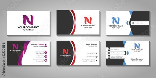 business card set