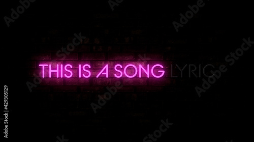 Neon Lights Karaoke Song Lyrics