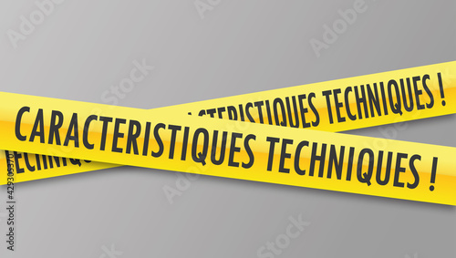 Logo caractéristiques techniques.