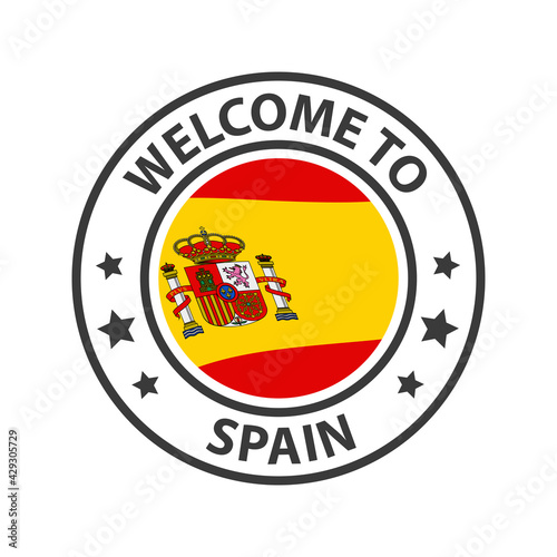 Welcome to Spain. Collection of icons welcome to.