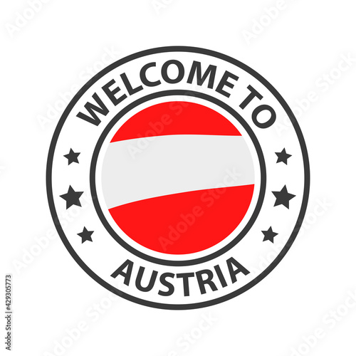 Welcome to Austria. Collection of icons welcome to.
