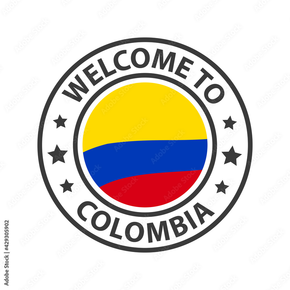 Welcome to Colombia. Collection of icons welcome to. Welcome to Colombia. Collection of icons welcome to.