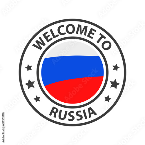 Welcome to Russia. Collection of icons welcome to.