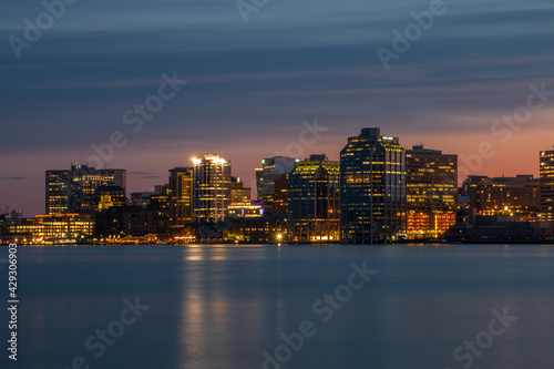 Downtown Halifax in the evening lights © Yanhao