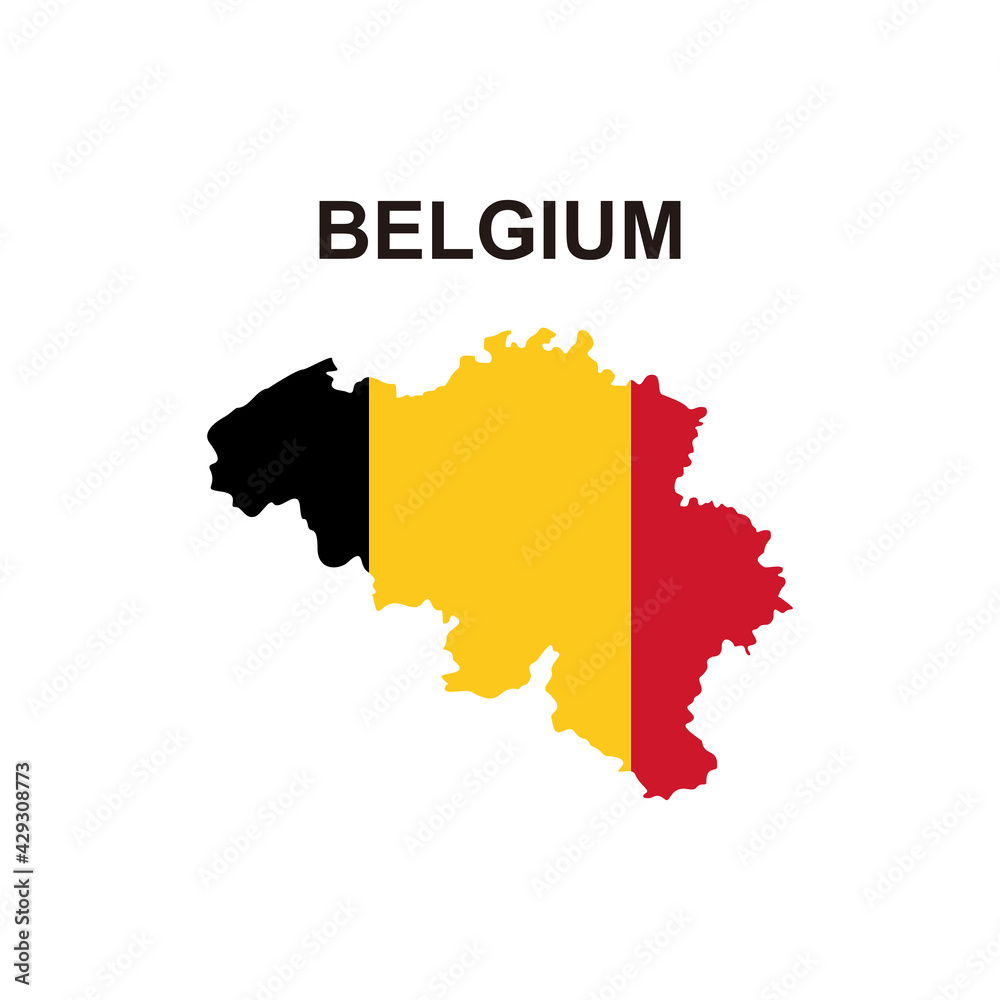 Fototapeta premium maps of Belgium icon vector sign symbol