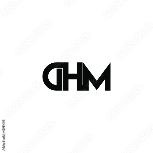 dhm letter original monogram logo design