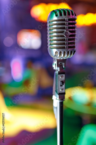 microphone on stage