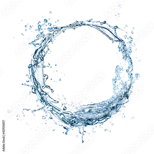 Abstract splash of water isolated on white