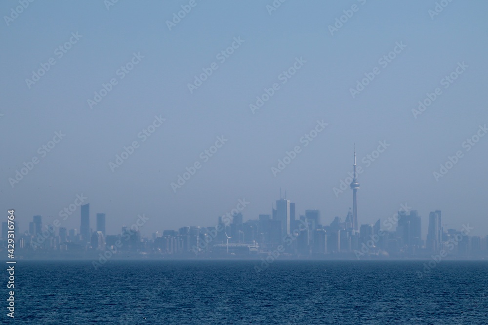 Toronto Skyline Over Lake Ontario