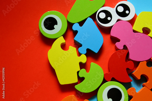 Wooden puzzle for kids education