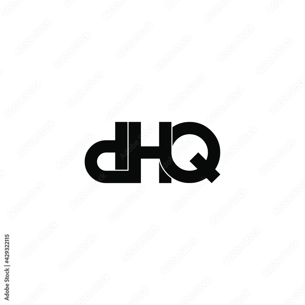 dhq letter original monogram logo design