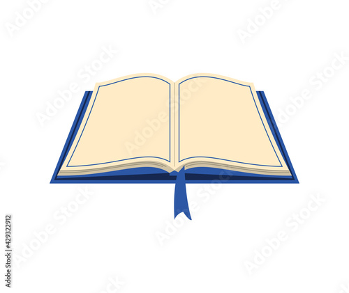 open book bookmark