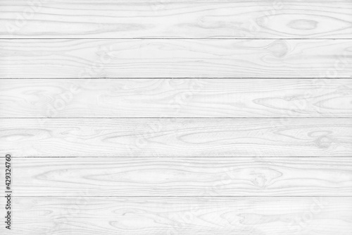 Fototapeta Naklejka Na Ścianę i Meble -  Wooden white wall texture, wood pank wall background