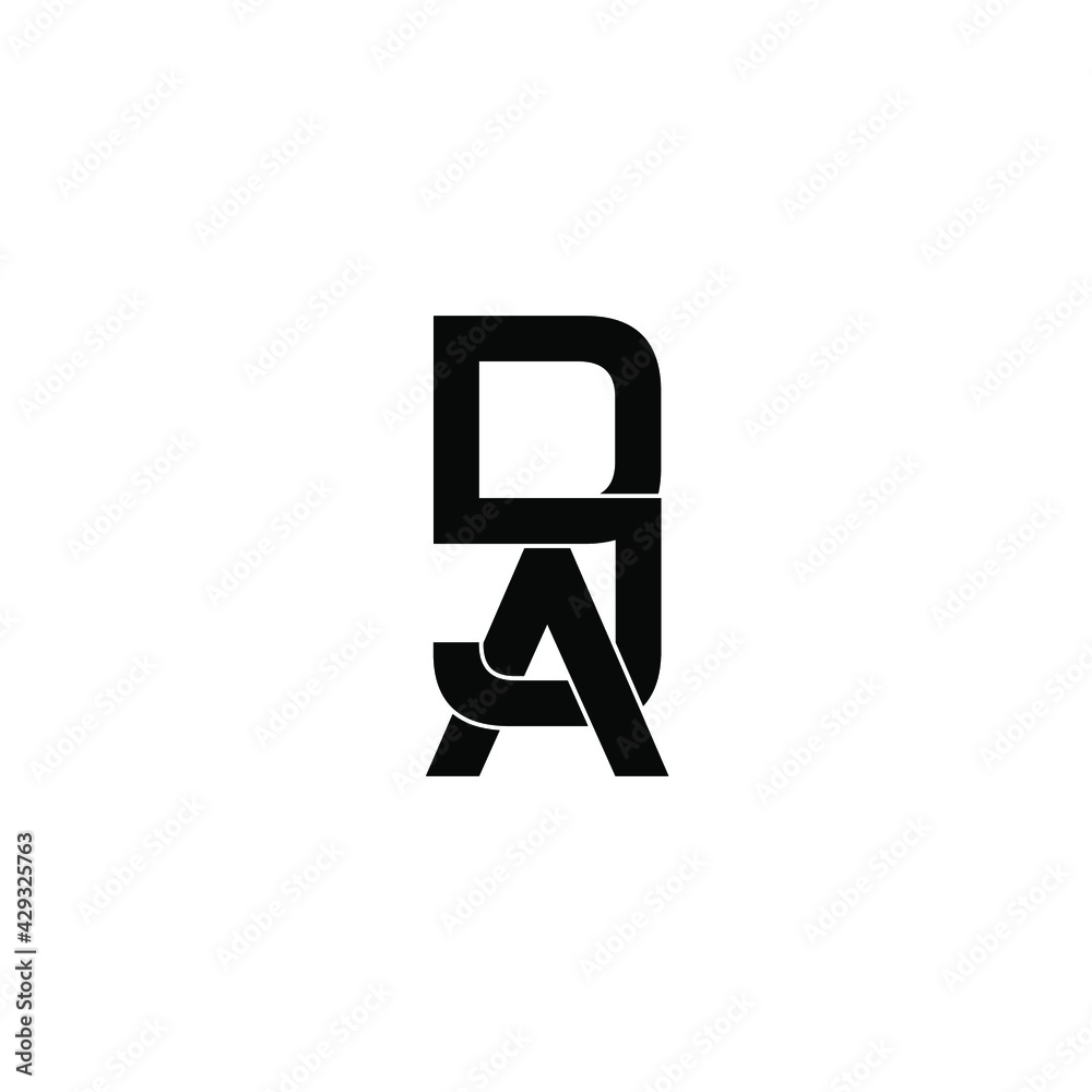 dja letter original monogram logo design dja letter original monogram logo design