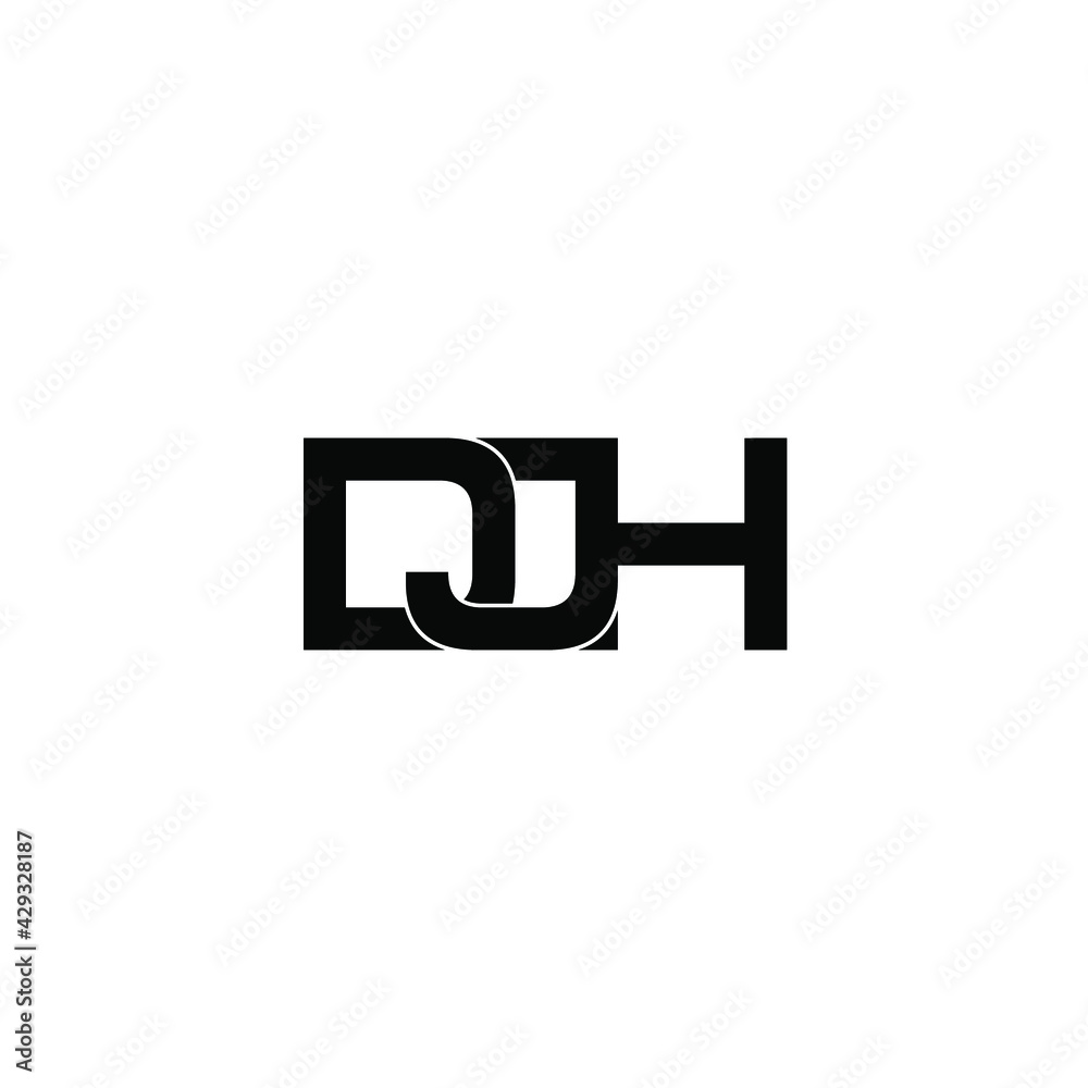 djh letter original monogram logo design djh letter original monogram logo design