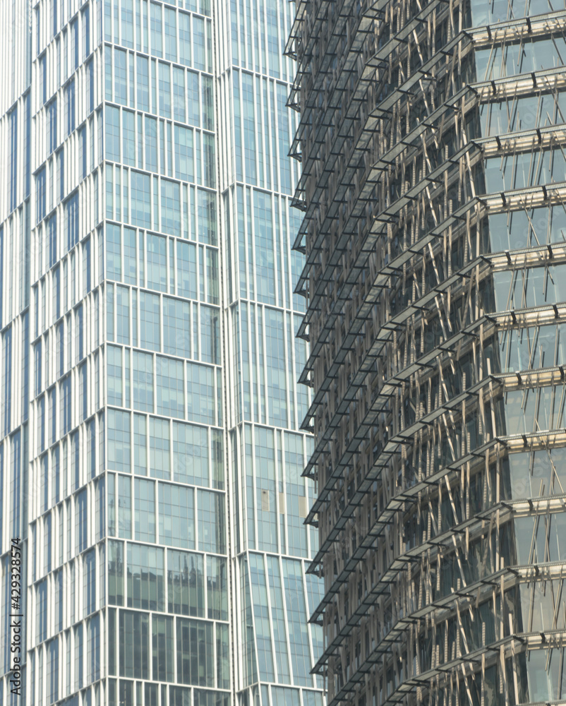 Fototapeta premium High Building Skyscraper in Jakarta City, Indonesia 