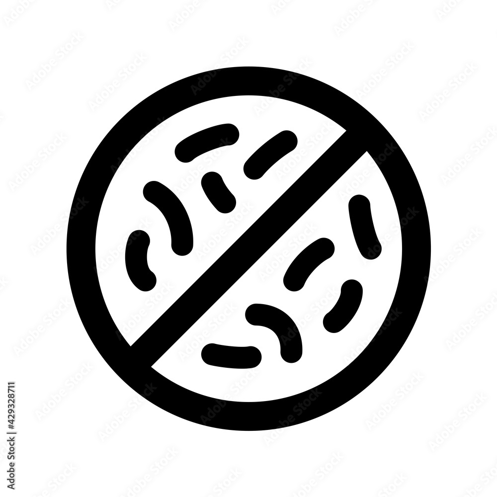 Antibacterial with cell sign protecting virus icon. Antibacterial with cell sign protecting virus icon.