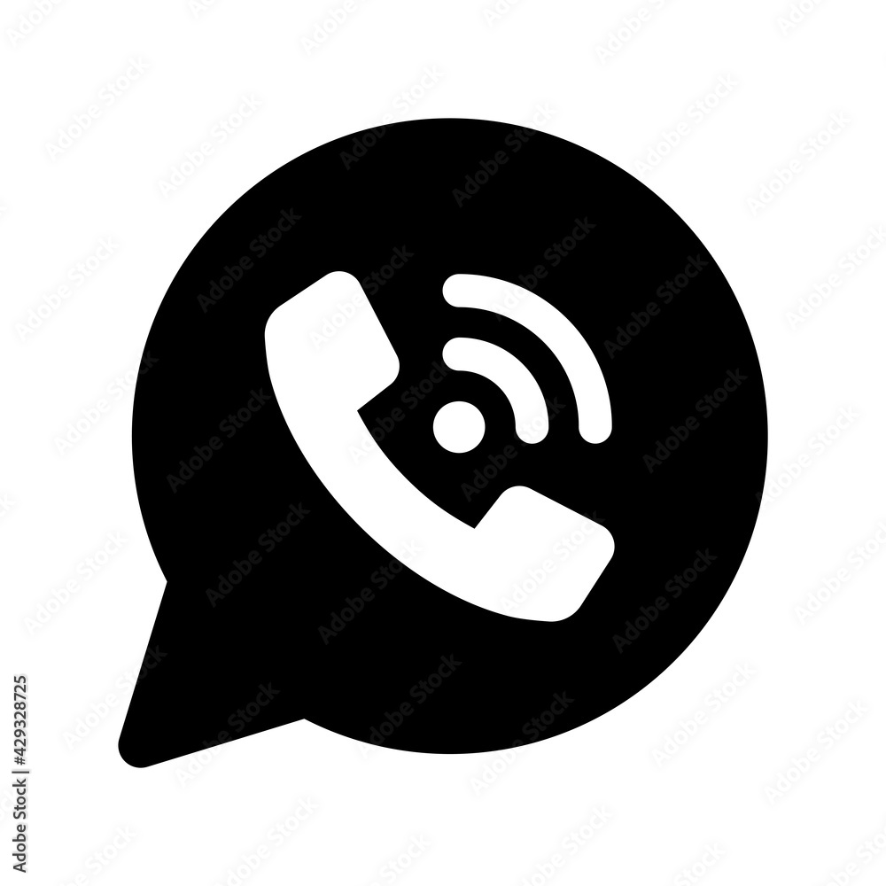 Phone call isolated vector icon Phone call isolated vector icon