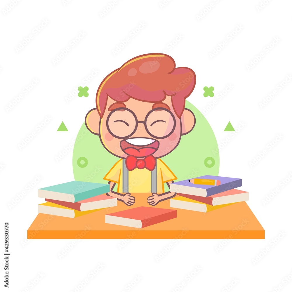 Happy kids studying textbooks Premium Vector
Happy kids studying textbooks Premium Vector